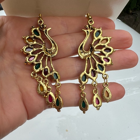 Peacock Earrings - Picture 4 of 7